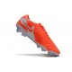 Bota de Futbol Nike Tiempo Legend 10 Elite FG Lava Caliente Blanco