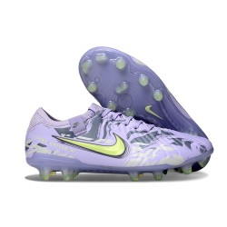 Bota de Futbol Nike Tiempo Legend 10 Elite FG Morado Agate Casi Voltio