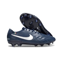 Bota de Futbol Nike Tiempo Legend 10 Elite FG Marina Blanco