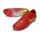 Bota de Futbol Nike Tiempo Legend 10 Elite FG Rojo Oro