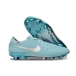 Bota de Futbol Nike Tiempo Legend 10 Elite FG Copa Plateado