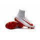 Zapatillas de fútbol Nike Mercurial Superfly 5 FG Blanco Rojo