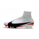 Baratas Botas de fútbol Nike Mercurial Superfly V FG Blanco Rojo Negro