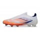 Zapatos de Fútbol adidas F50 Elite LL FG Blanco Rojo Solar Azul Lúcido