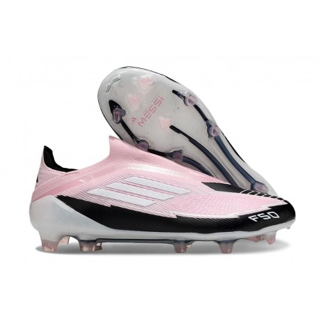Zapatos de Fútbol adidas F50 Elite LL FG Rosa Blanco Negro