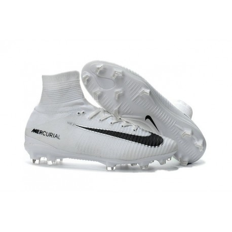 Botas de fútbol Nike Mercurial Superfly V FG Blanco Negro