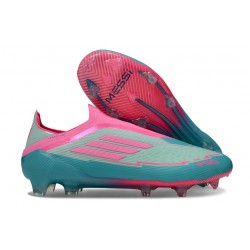 Zapatos de Fútbol adidas F50 Elite LL FG Flash Agua Rosa Lúcido Lucid Cyan