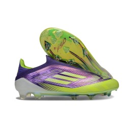 Zapatos adidas F50 Elite LL FG Morado Rush Ftwr Blanco Limón Lúcido