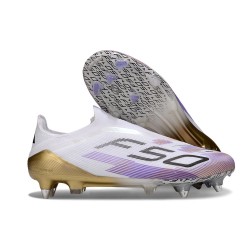 Zapatos de Fútbol adidas F50 Elite LL FG Blanco Violeta Negro