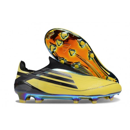 Zapatos de Fútbol adidas F50 Elite LL FG Amarillo Negro