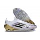 Zapatos de Fútbol adidas F50 Elite LL FG Blanco Negro Met Dorado