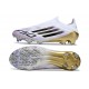 Zapatos de Fútbol adidas F50 Elite LL FG Blanco Negro Met Dorado