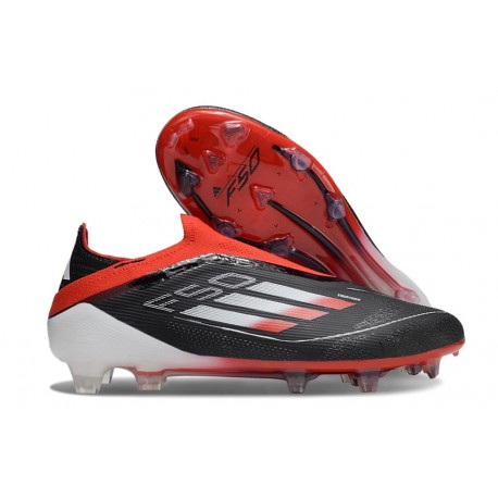 Zapatos de Fútbol adidas F50 Elite LL FG Negro Rojo Blanco