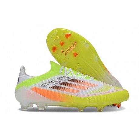 Zapatillas de Fútbol adidas F50 Elite FG Amarillo Blanco Naranja