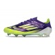 Zapatillas adidas F50 Elite FG Morado Rush Ftwr Blanco Limón Lúcido