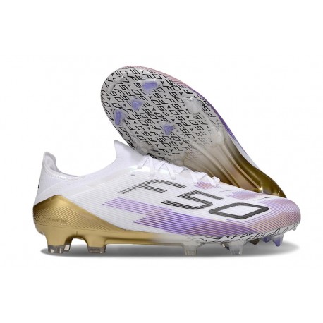 Zapatillas de Fútbol adidas F50 Elite FG Blanco Violeta Negro