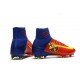 Nuevo Botas de fútbol Nike Mercurial Superfly 5 FG Barcelona FC Azul Rojo Amarillo
