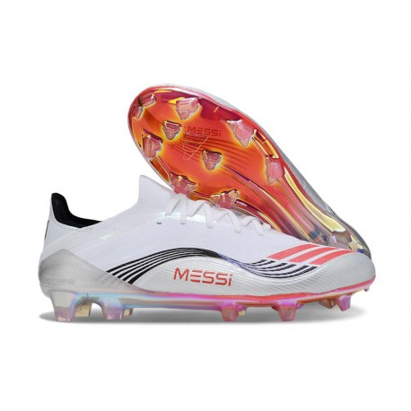  adidas F50 Elite FG X MESSI Ftwr Blanco Rojo Lúcido Plateado Met.