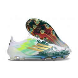 Zapatillas de Fútbol adidas F50 Elite FG Verde Blanco Dorado