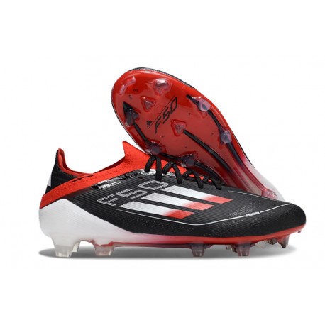 Zapatillas de Fútbol adidas F50 Elite FG Negro Rojo Blanco