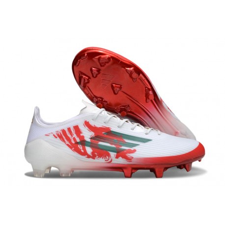 Zapatillas de Fútbol adidas F50 Elite FG Blanco Rojo Verde
