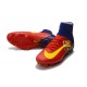 Nuevo Botas de fútbol Nike Mercurial Superfly 5 FG Barcelona FC Azul Rojo Amarillo