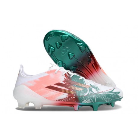 Zapatillas de Fútbol adidas F50 Elite FG Rosa Verde Rojo
