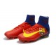 Nuevo Botas de fútbol Nike Mercurial Superfly 5 FG Barcelona FC Azul Rojo Amarillo