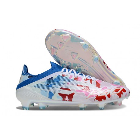 Zapatillas de Fútbol adidas F50 Elite FG Blanco Rojo Azul