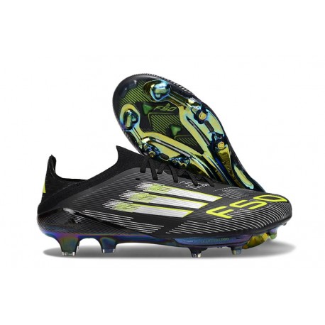 Zapatos de Fútbol adidas F50 + FG Negro Hierro Met. Limón Lúcido
