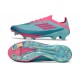 Zapatos de Fútbol adidas F50 + FG Flash Agua Rosa Lúcido Lucid Cyan