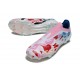 Zapatos de Fútbol adidas F50 Elite LL FG Blanco Rosa Azul