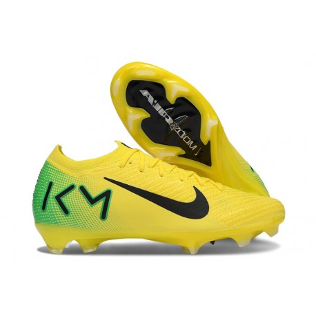 Botas de Futbol Nike Mercurial Vapor 16 Elite FG KM Amarillo Verde Negro