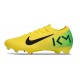Botas de Futbol Nike Mercurial Vapor 16 Elite FG KM Amarillo Verde Negro
