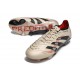 Botas de Fútbol Adidas Predator Elite FG Platino Met Negro Rojo