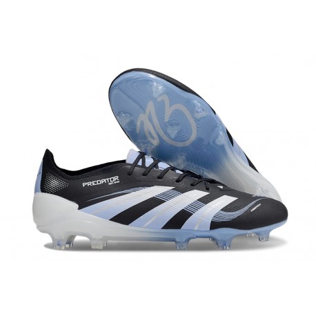 Botas de Fútbol Adidas Predator Elite FG Negro Blanco Azul