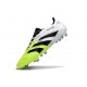 Bota de Fútbol Adidas Predator Elite FG Ftwr Blanco Negro Limón Lúcido