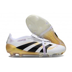 Adidas Predator Elite Foldover Tongue FG Ftwr Blanco Dorado Met