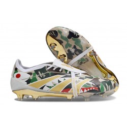 Adidas Predator Elite Foldover Tongue FG Blanco Negro Verde Oro