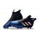 Tacos de futbol adidas Ace 17+ Purecontrol FG Negro Blanco Azul