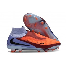 Bota de Futbol Nike Phantom 6 DF Elite FG Royal Tinte Carmesí Vivo Negro