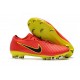 Botas de fútbol Nike Mercurial Vapor Flyknit Ultra FG Rojo Amarillo Negro