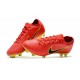 Botas de fútbol Nike Mercurial Vapor Flyknit Ultra FG Rojo Amarillo Negro