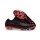 Botas de fútbol Nike Mercurial Vapor Flyknit Ultra FG Negro Rojo