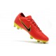 Botas de fútbol Nike Mercurial Vapor Flyknit Ultra FG Rojo Amarillo Negro