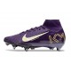 Nike Mercurial Superfly 10 Elite SG X MBAPPE Grand Morado Marfil claro