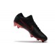 Botas de fútbol Nike Mercurial Vapor Flyknit Ultra FG Negro Rojo