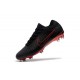 Botas de fútbol Nike Mercurial Vapor Flyknit Ultra FG Negro Rojo