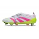 Zapatos Adidas Predator Elite FT SG Pro Blanco Rosa Amarillo