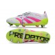 Zapatos Adidas Predator Elite FT SG Pro Blanco Rosa Amarillo